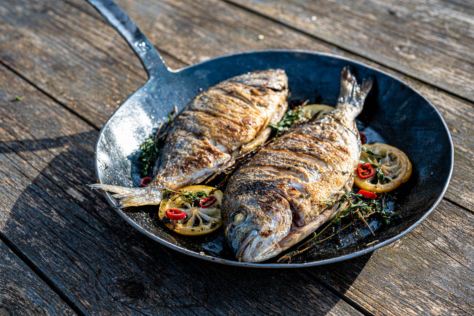 Waidler-Pfanne mit Griff