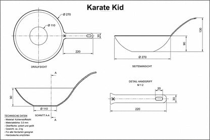 Technische Zeichnung Karate Kid 27 cm #grosse-wahlen_o-27-cm-karate-kid