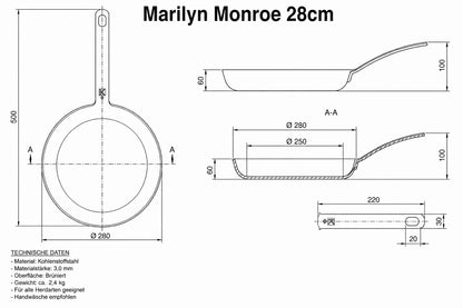 Waidler pan with handle